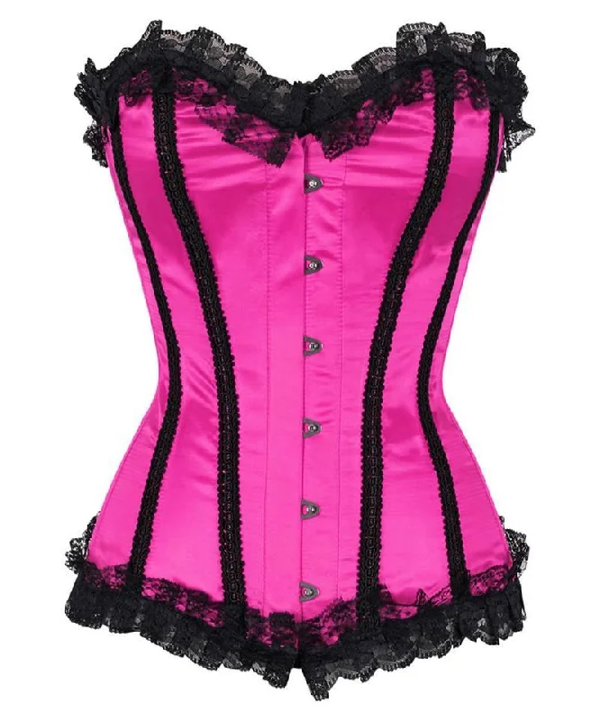 Wedding - style bustiers for bridesmaids or special eventsLydia Burlesque Magenta Steel Boned Corset Wedding - style bustiers for bridesmaids or special eventsLydia Burlesque Magenta Steel Boned Corset