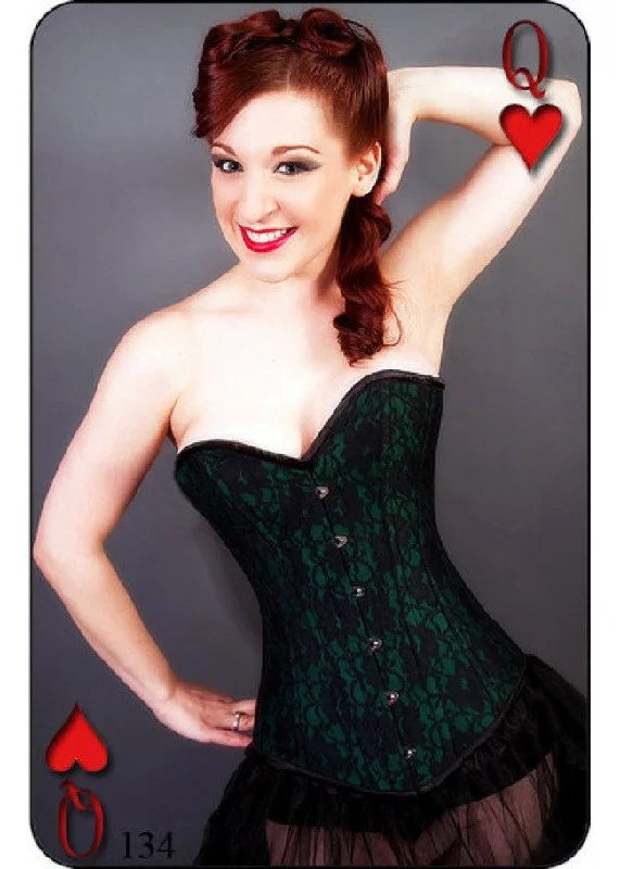 Sports - influenced bustiers with mesh panelsAnnaly Longline Overbust Corset