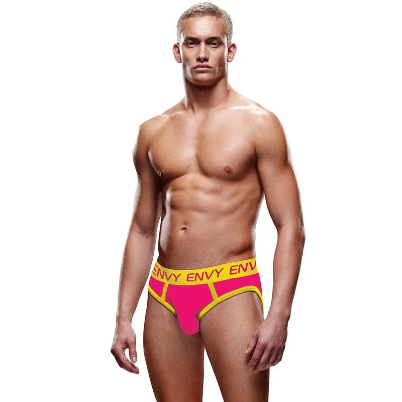 Boho Chic Lingerie for WomenENVY Solid Jock - Pink/Yellow - LXL - Pink/Yellow - L/XL Size Boho Chic Lingerie for WomenENVY Solid Jock - Pink/Yellow - LXL - Pink/Yellow - L/XL Size
