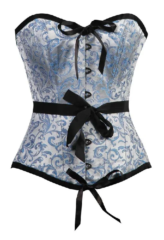 Geometric - printed bustiers for a modern and trendy lookELEGANT TARQUISH/SILVER BRO-200 WITH BOW Geometric - printed bustiers for a modern and trendy lookELEGANT TARQUISH/SILVER BRO-200 WITH BOW