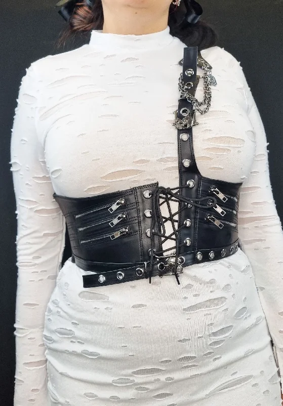 Posture - correcting bustiers for better spinal alignmentHekate [DA-105] | WAIST HARNESS