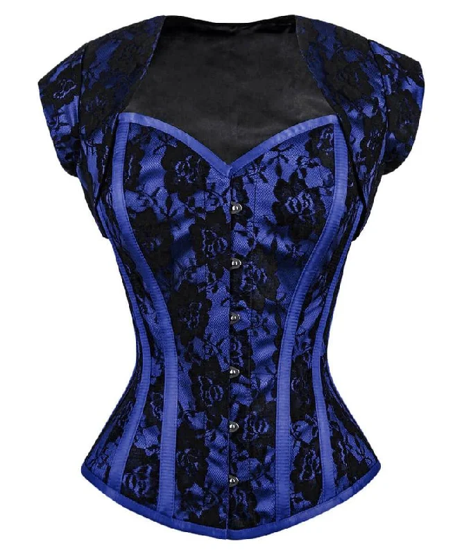 Steampunk - themed bustiers with brass accentsNaeveh Overbust Corset with Bolero Jacket Steampunk - themed bustiers with brass accentsNaeveh Overbust Corset with Bolero Jacket