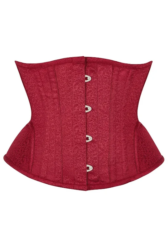 Floral - patterned corsets for a romantic and spring - like feelRed Vintage Hip Underbust Corset Floral - patterned corsets for a romantic and spring - like feelRed Vintage Hip Underbust Corset
