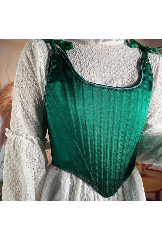 Burlesque - inspired bustiers for a performance lookEmerald Green Bandage Corset Top Burlesque - inspired bustiers for a performance lookEmerald Green Bandage Corset Top