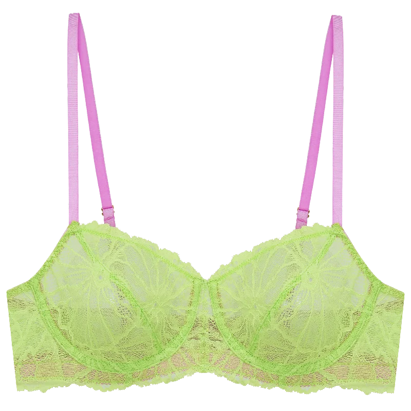 Comfortable Cotton Lingerie for Women Effie Graphic Lace Underwire Bra