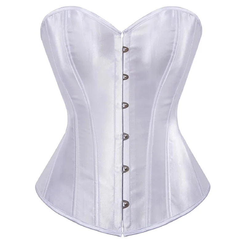 Microfiber corsets for a lightweight optionWhite Classic Satin Corset