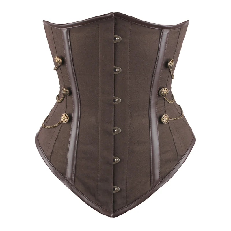 Silk bustiers for a luxurious and smooth feelNoriko Steampunk Cotton Undebust Corset