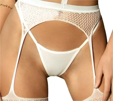 Women's Everyday Wear Lingerie Fishnet G-String White