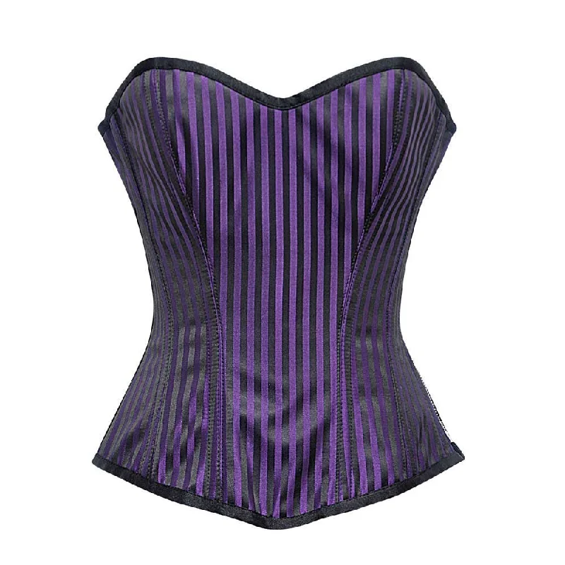 Leather bustiers for a bold and edgy lookCecily Overbust Corset