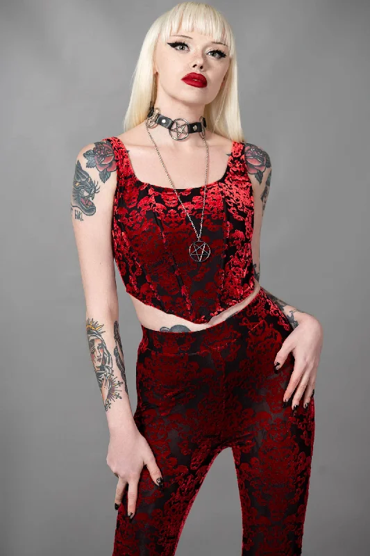 Satin corsets with a shiny and elegant finishSnarl Corset Top