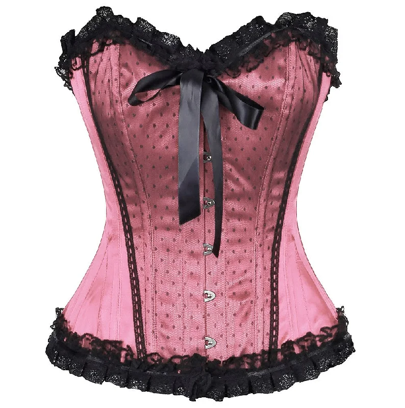 Animal - print bustiers for a wild and fierce styleLana Satin Lace Overlay Burlesque Corset Animal - print bustiers for a wild and fierce styleLana Satin Lace Overlay Burlesque Corset