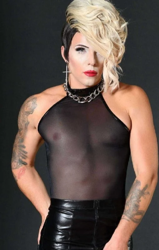Moisture - wicking corsets for active lifestylesMrs Catherine Fishnet Tank Top
