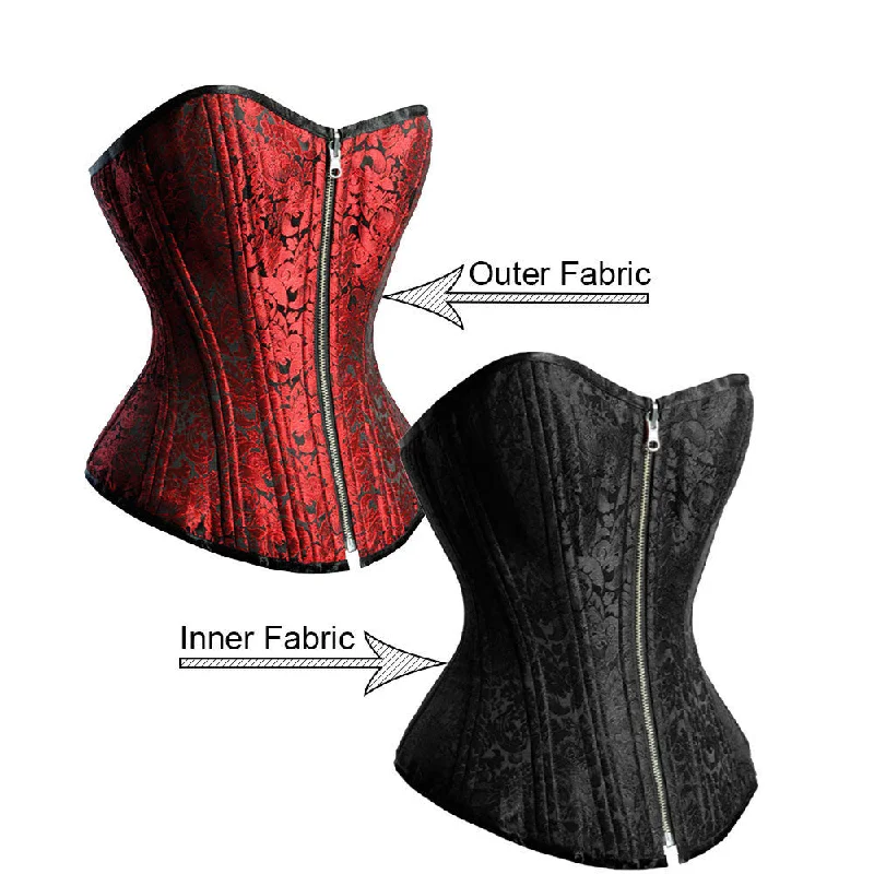 Velvet bustiers for a soft and plush feelDonna Reversible Waist Training Corset