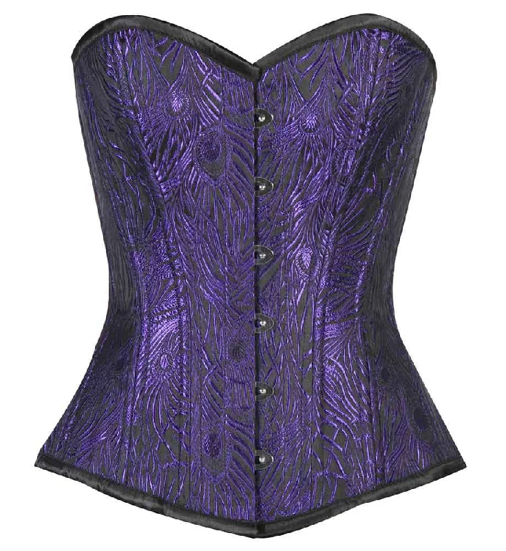 Floral - patterned corsets for a romantic and spring - like feelWT-OB BLUE/BLACK FEATHER Floral - patterned corsets for a romantic and spring - like feelWT-OB BLUE/BLACK FEATHER
