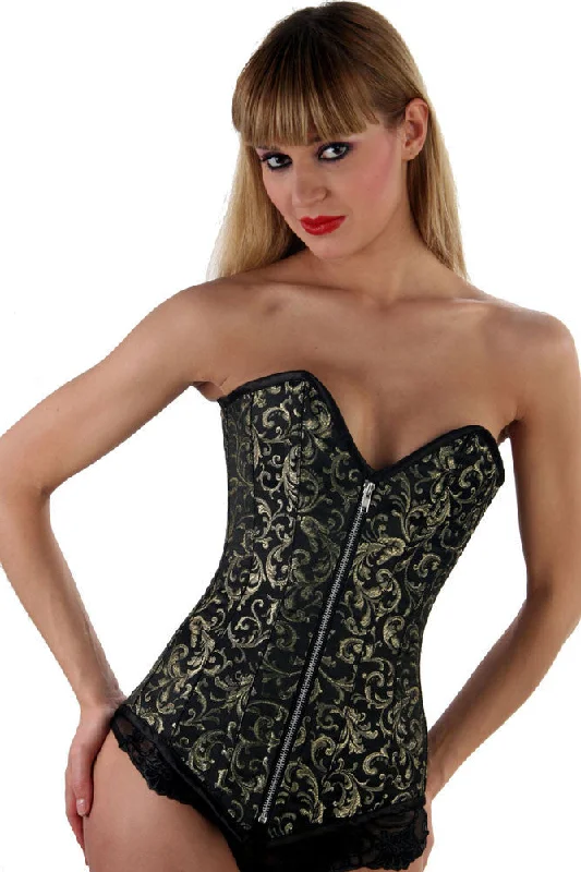 Retro - 1950s corsets with a cinched waistDella Longline Overbust Corset