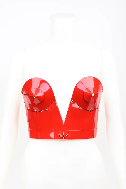 Brocade bustiers with a rich and textured appearanceRoja Spiked Molded Corset