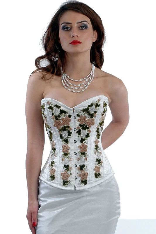 Leather bustiers for a bold and edgy lookEmelyn Overbust Corset