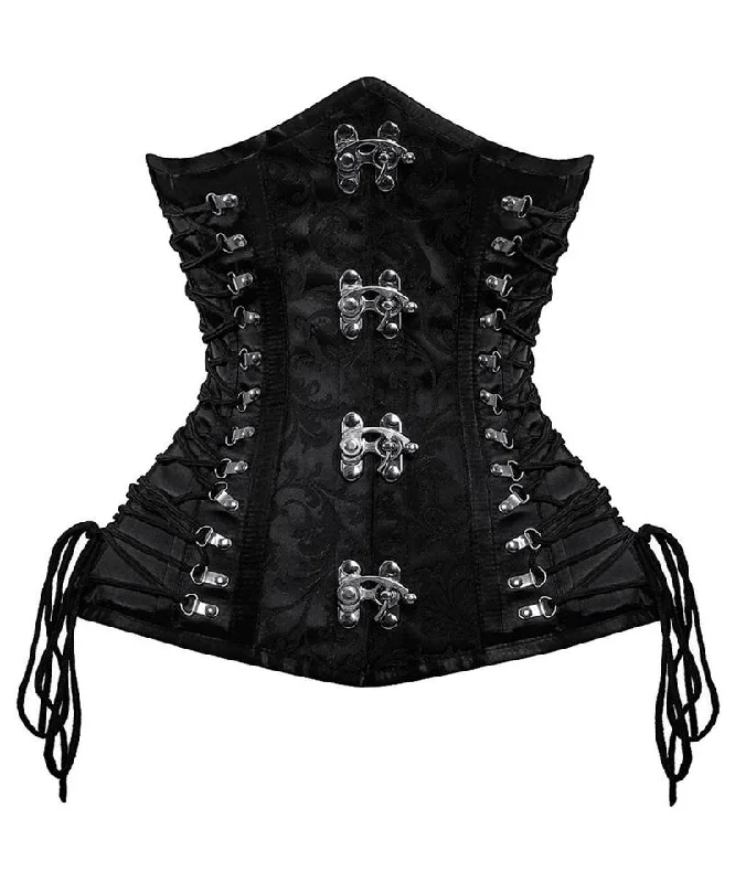Satin corsets with a shiny and elegant finishMyles Criss Cross Underbust Gothic Corset Satin corsets with a shiny and elegant finishMyles Criss Cross Underbust Gothic Corset