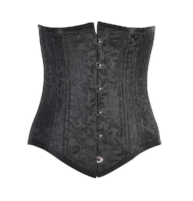 Adjustable - strap bustiers for a customized fitWT-UB LONGER BLACK BRO-200