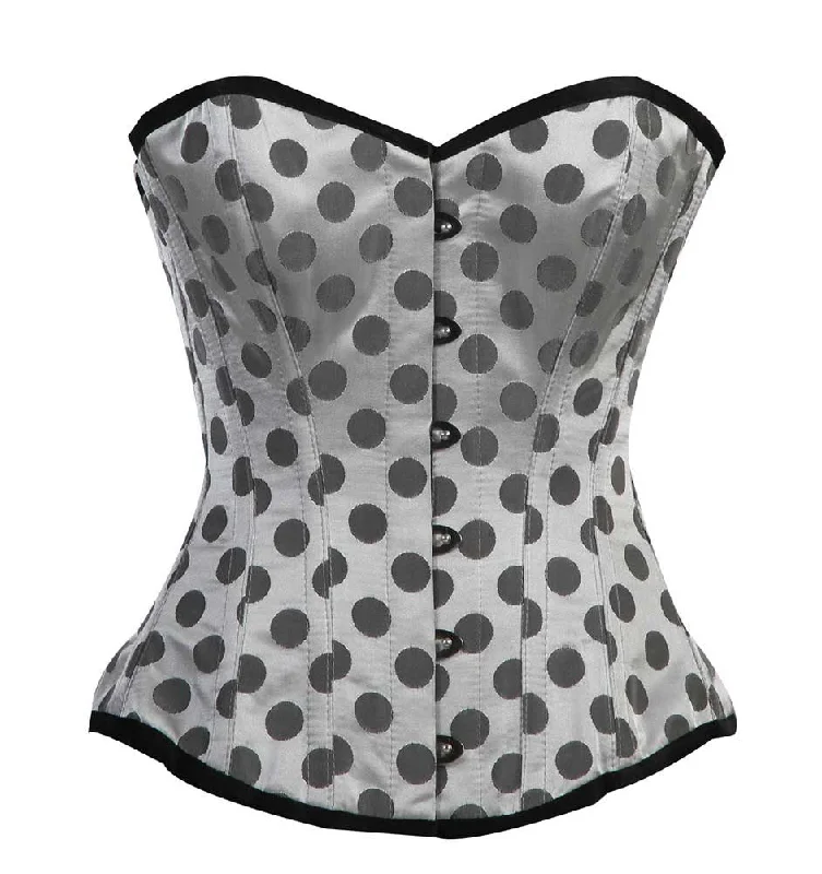 Posture - correcting bustiers for better spinal alignmentELEGANT SILVER/GREY POLKA DOT Posture - correcting bustiers for better spinal alignmentELEGANT SILVER/GREY POLKA DOT
