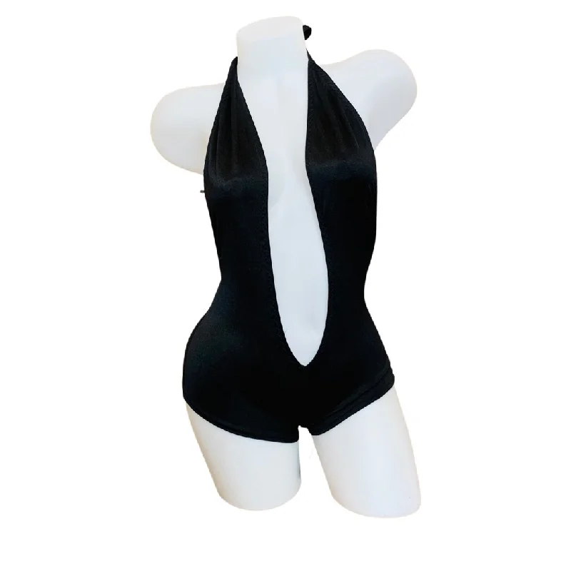 Women's Maternity Lingerie Romper Black