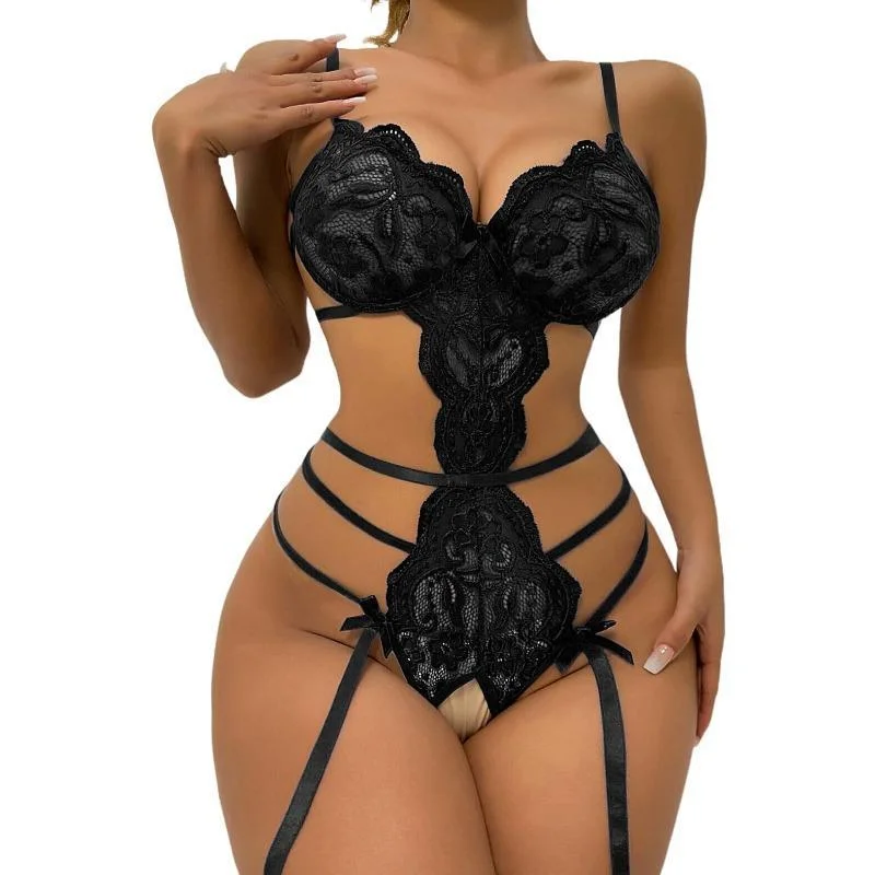 Women's Everyday Wear Lingerie Giada Lace Mesh Strappy Babydoll Lingerie
