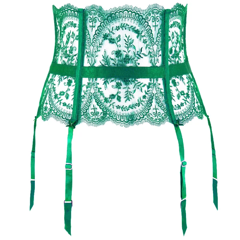 Eco-Friendly Organic Lingerie for WomenLAST CHANCE TO BUY! Severine Emerald Suspender Belt by Dita Von Teese Eco-Friendly Organic Lingerie for WomenLAST CHANCE TO BUY! Severine Emerald Suspender Belt by Dita Von Teese