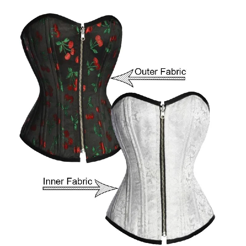 Bohemian - style corsets with tassels and embroideryElia Reversible Waist Training Corset Bohemian - style corsets with tassels and embroideryElia Reversible Waist Training Corset