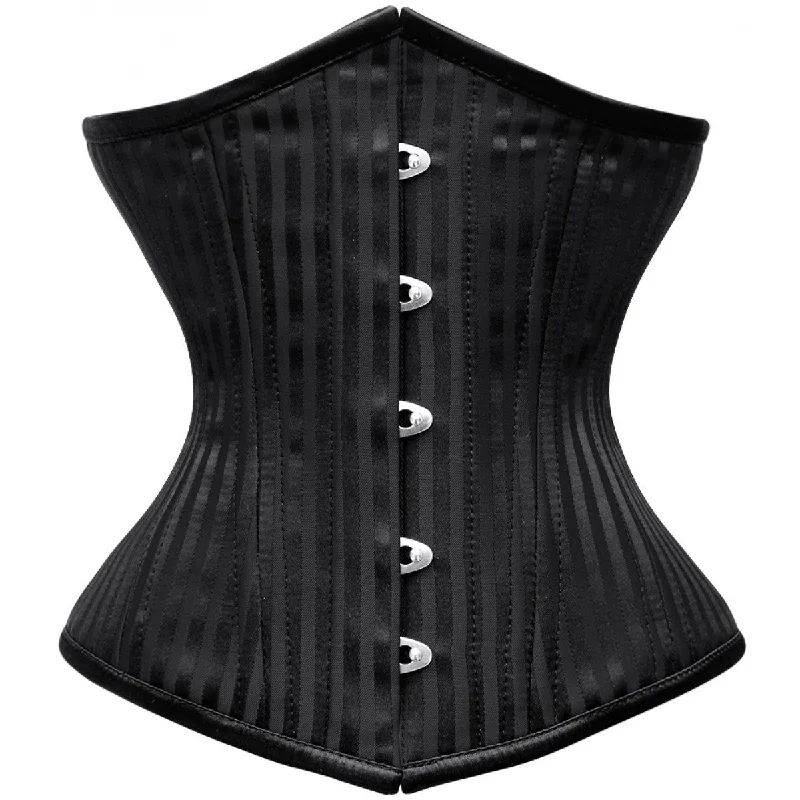 Burlesque - inspired bustiers for a performance lookWT-UB BLACK/BLACK STRIPE JACQ