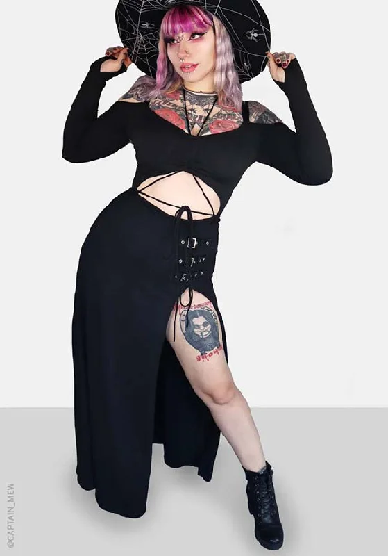 Victorian - era corsets with intricate boning detailsSpiritbound | MAXI DRESS