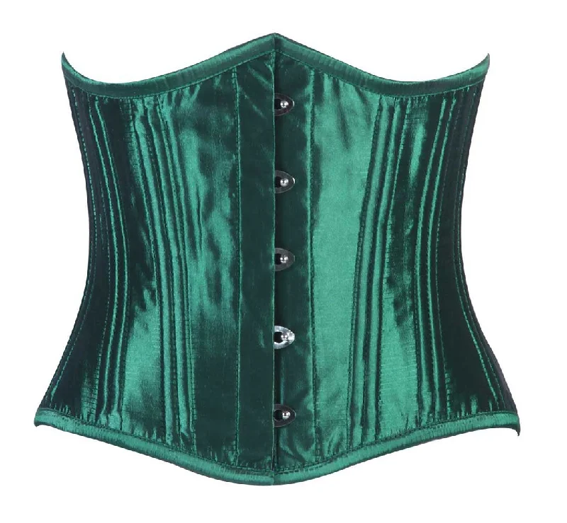 Compression bustiers for a slimming effectWT-UB GREEN TAFFETA