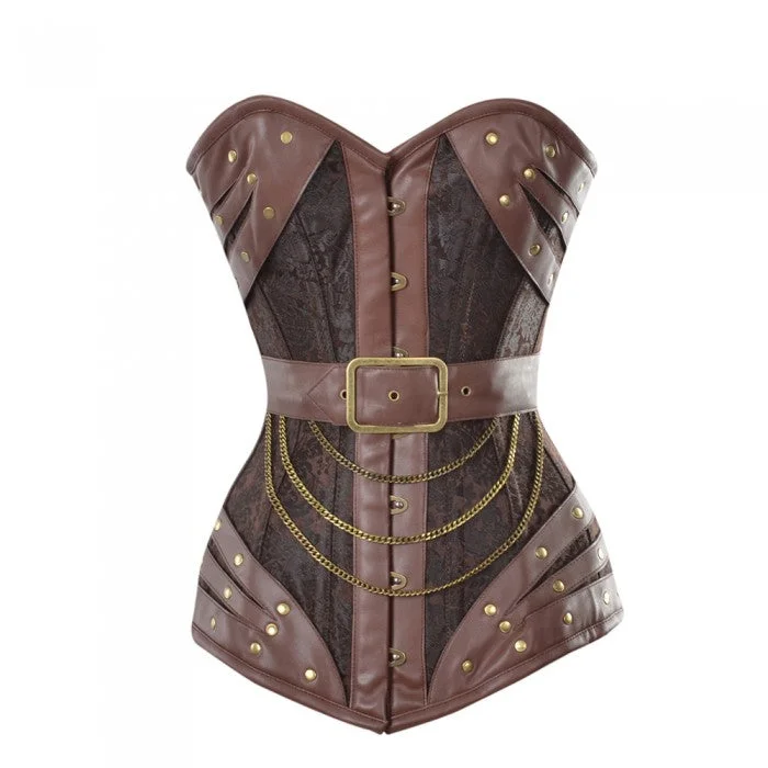 Denim - look corsets for a casual yet stylish twistJocasta Steampunk Overbust Corset Denim - look corsets for a casual yet stylish twistJocasta Steampunk Overbust Corset
