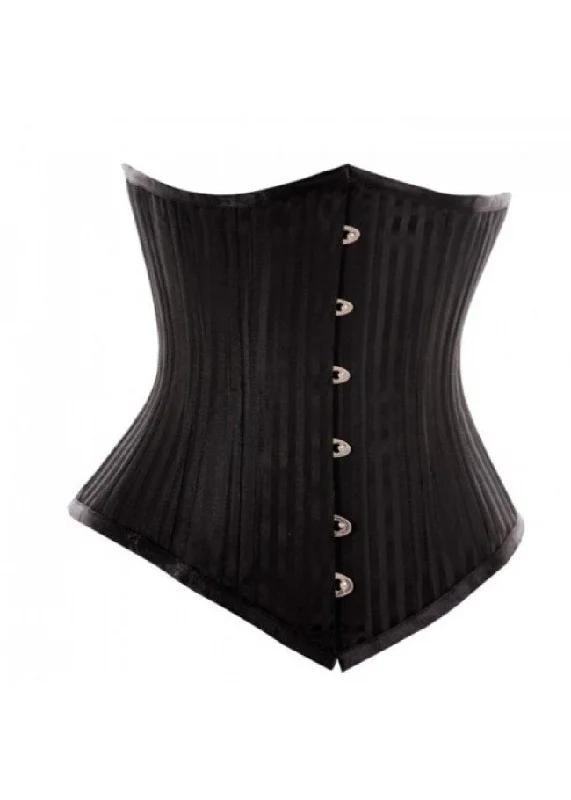 Velvet bustiers for a soft and plush feelWT-UB LONGER BLACK/BLACK STRIPE JACQ