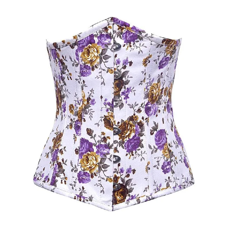 Steampunk - themed bustiers with brass accentsColbie Longline Underbust Corset