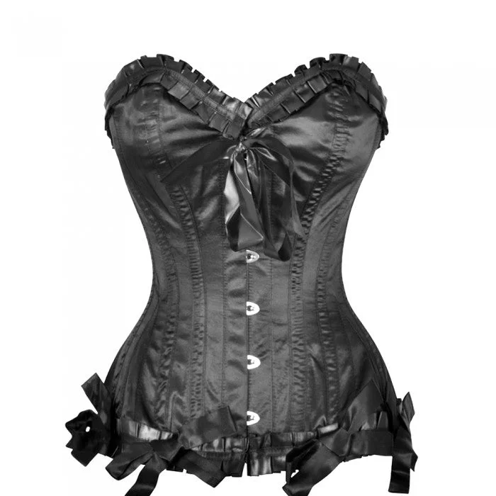 Pastel - colored corsets for a soft and feminine appealSandra Burlesque Black Overbust Corset Pastel - colored corsets for a soft and feminine appealSandra Burlesque Black Overbust Corset