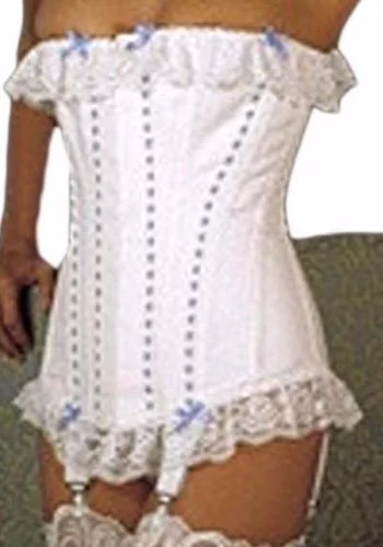 Microfiber corsets for a lightweight optionMoulin Rouge White contil Corset