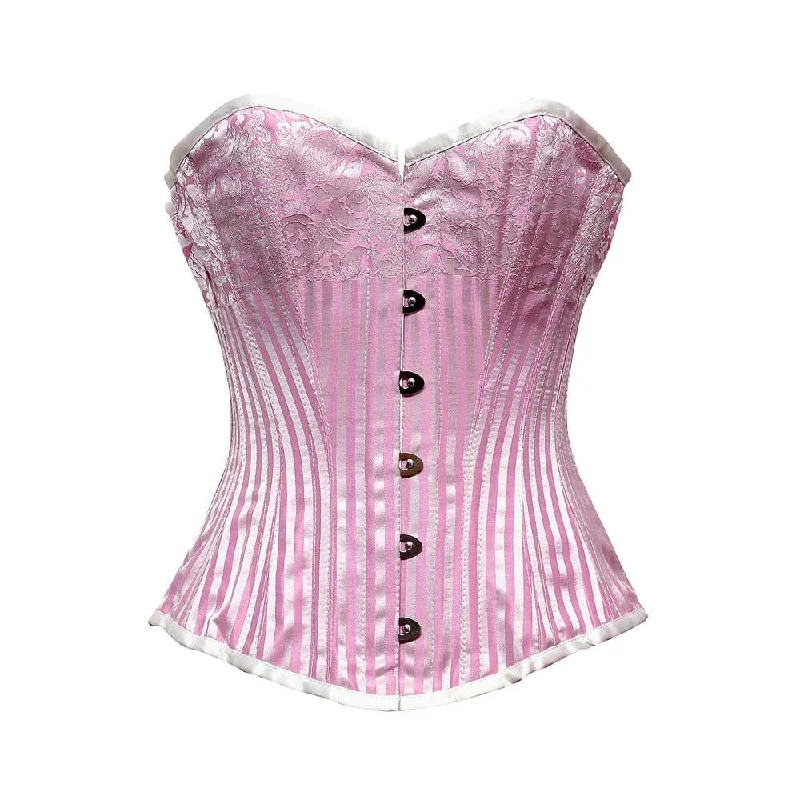 Neoprene corsets for a stretchy and form - fitting styleELEGANT PINK/SILVER STRIPE BRO Neoprene corsets for a stretchy and form - fitting styleELEGANT PINK/SILVER STRIPE BRO