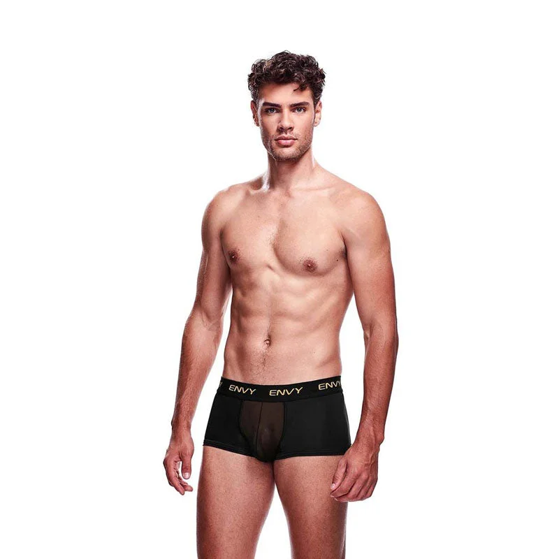 Women's Lingerie with Built-in ShapewearEnvy Mesh Short Boxer - Black LXL - Black - L/XL Size Women's Lingerie with Built-in ShapewearEnvy Mesh Short Boxer - Black LXL - Black - L/XL Size