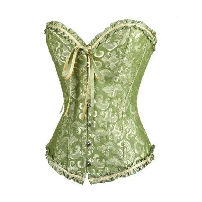 Red corsets for a passionate and attention - grabbing styleClassic Green Busk Closure Corset Red corsets for a passionate and attention - grabbing styleClassic Green Busk Closure Corset