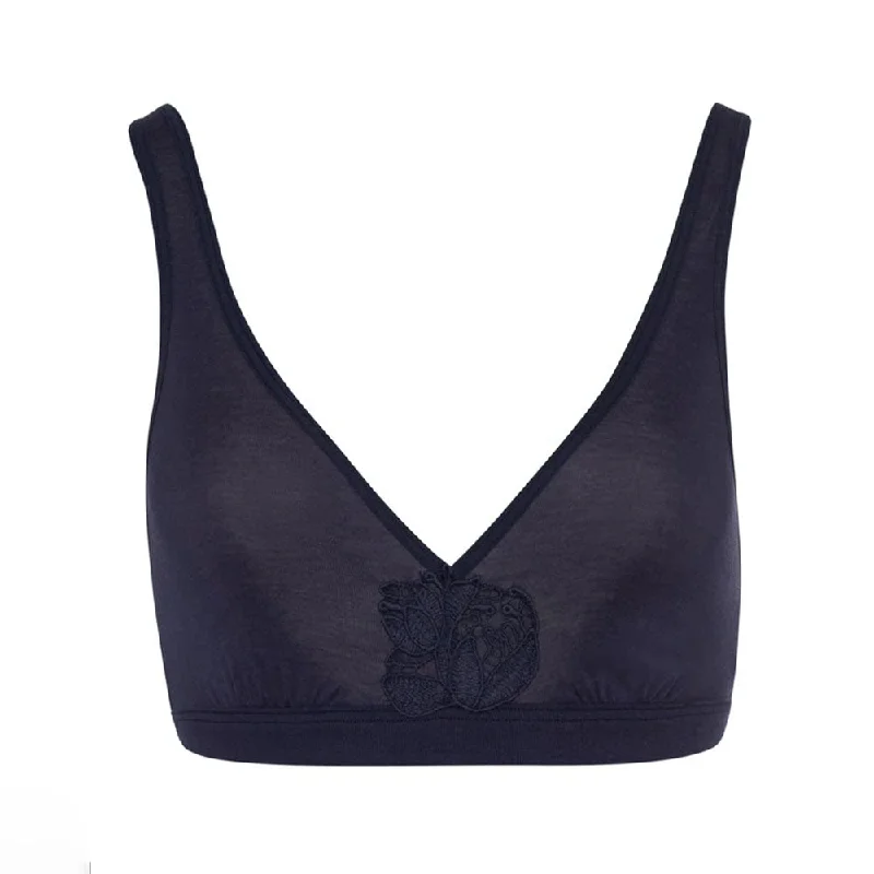 Women's Corset Style Lingerie Felice Blueberry Soft Cup Bra