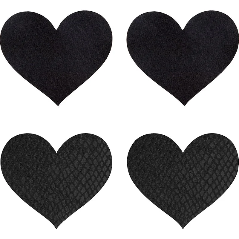 Luxury Lingerie for Special OccasionsClassic Black Hearts Pasties
