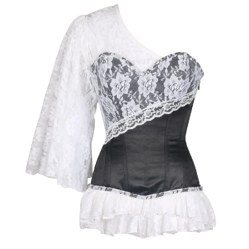Red corsets for a passionate and attention - grabbing styleNakima Laced Cloud Black Overbust Corset Red corsets for a passionate and attention - grabbing styleNakima Laced Cloud Black Overbust Corset