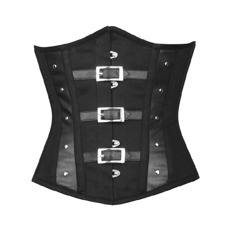 Cotton - blend bustiers for breathabilityNormi Black Waist Shaper Corset in 100% Cotton Cotton - blend bustiers for breathabilityNormi Black Waist Shaper Corset in 100% Cotton