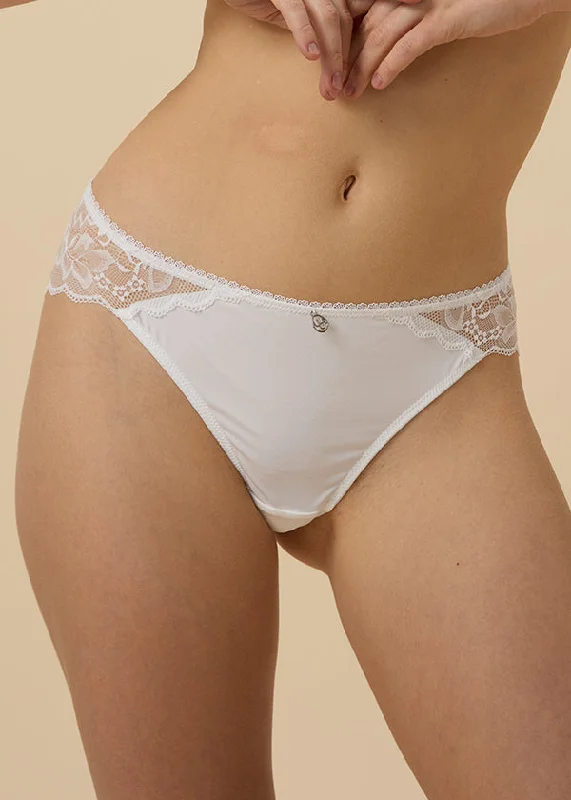 Lingerie Gift Sets for Women PEARL Floral Lace White Hipster