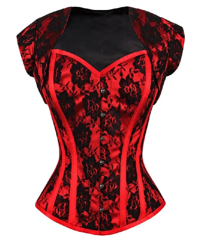 Victorian - era corsets with intricate boning detailsNaeyli Overbust Corset with Bolero Jacket Victorian - era corsets with intricate boning detailsNaeyli Overbust Corset with Bolero Jacket