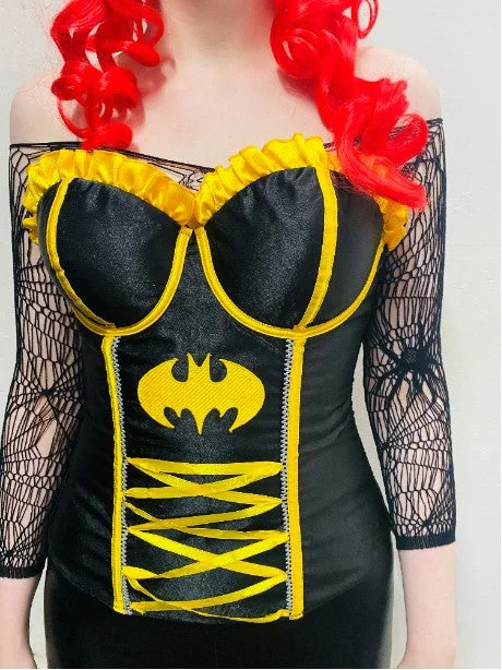 Leather bustiers for a bold and edgy lookBatgirl Corset