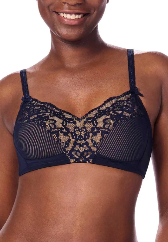 Women's push - up bras for enhanced cleavageAmoena Kyra Wire-Free Bra - Dark Blue/Sand Women's push - up bras for enhanced cleavageAmoena Kyra Wire-Free Bra - Dark Blue/Sand