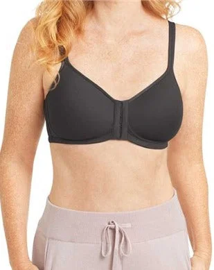 Women's padded bras for a more rounded shapeAmoena Mara Wire-free Front-Closure Padded Bra - Dark Grey Women's padded bras for a more rounded shapeAmoena Mara Wire-free Front-Closure Padded Bra - Dark Grey