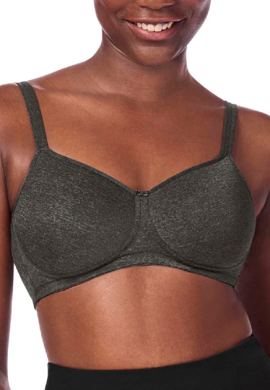 Women's bras with a lace overlayAmoena Melinda Wire-Free Padded Bra - Dark Grey Melange Women's bras with a lace overlayAmoena Melinda Wire-Free Padded Bra - Dark Grey Melange