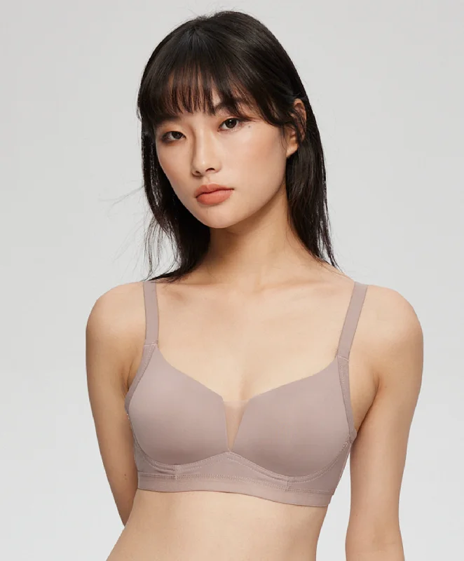 Bra with padded straps to reduce shoulder strain​ Basic V-Mesh  Bralette